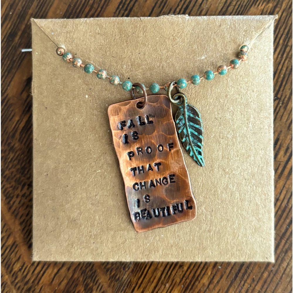 This necklace is hand crafted by me! Lots of love inspired by life
